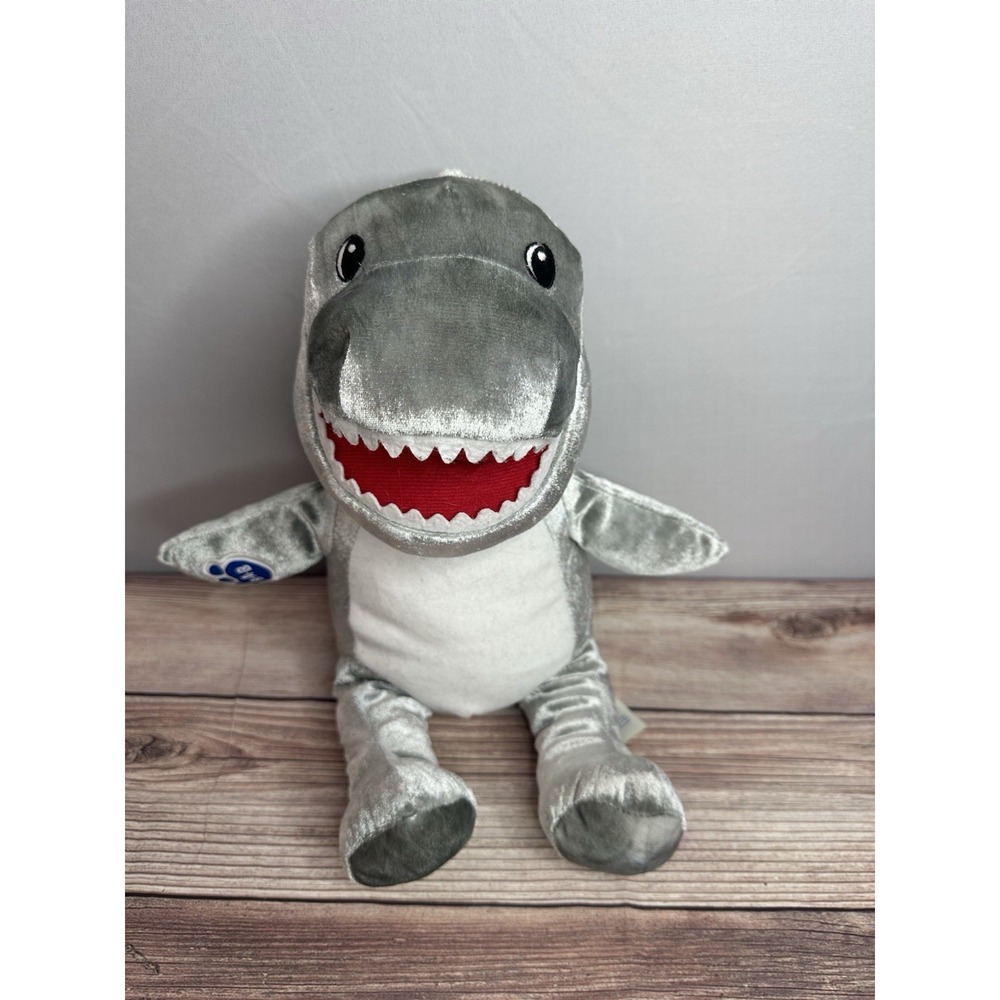 Build A Bear Shark Week Great White Shark Plush Stuffed Animal 16"